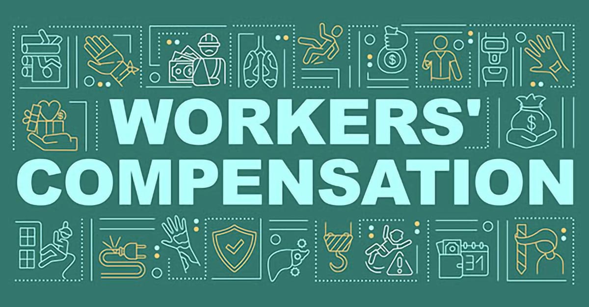 Graphic image that says Workers' Compensation