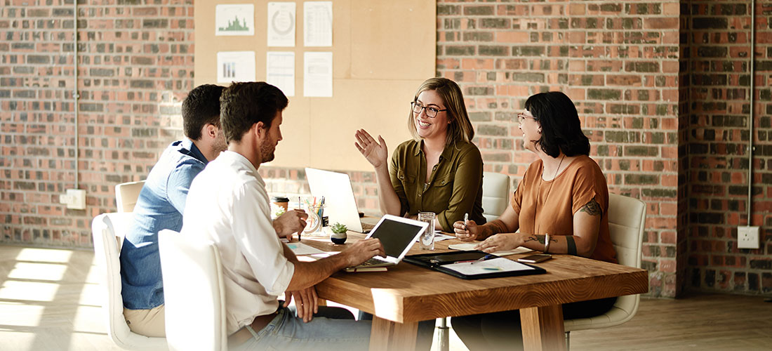 Photo of a nonprofit board of directors conducting a board meeting.
