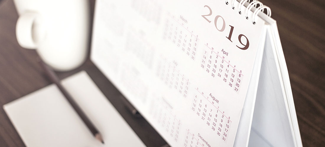 Image of calendar showing year-end approaching
