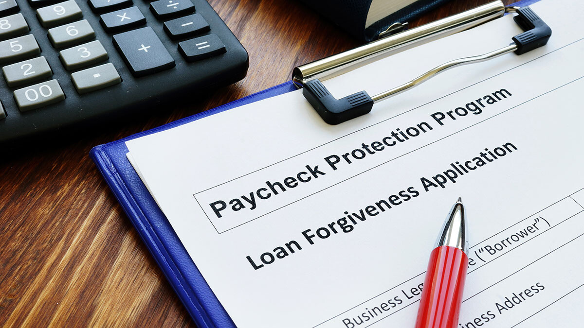 Image of PPP Forgiveness paperwork