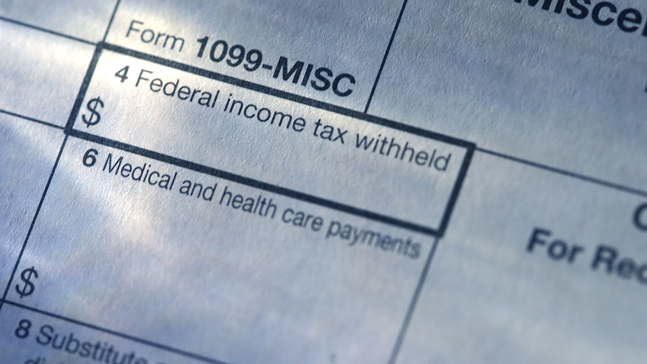 photo of tax form 1099