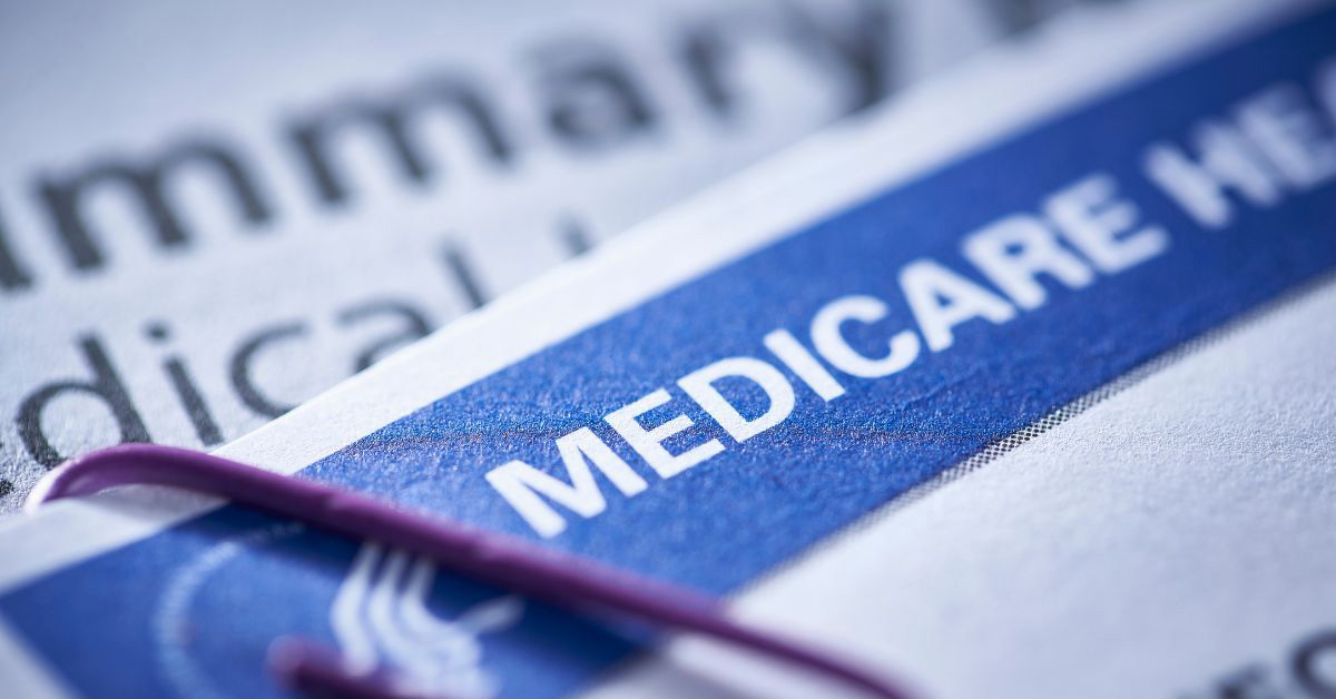 Image of a paperclipped piece of paper with the header 'Medicare'