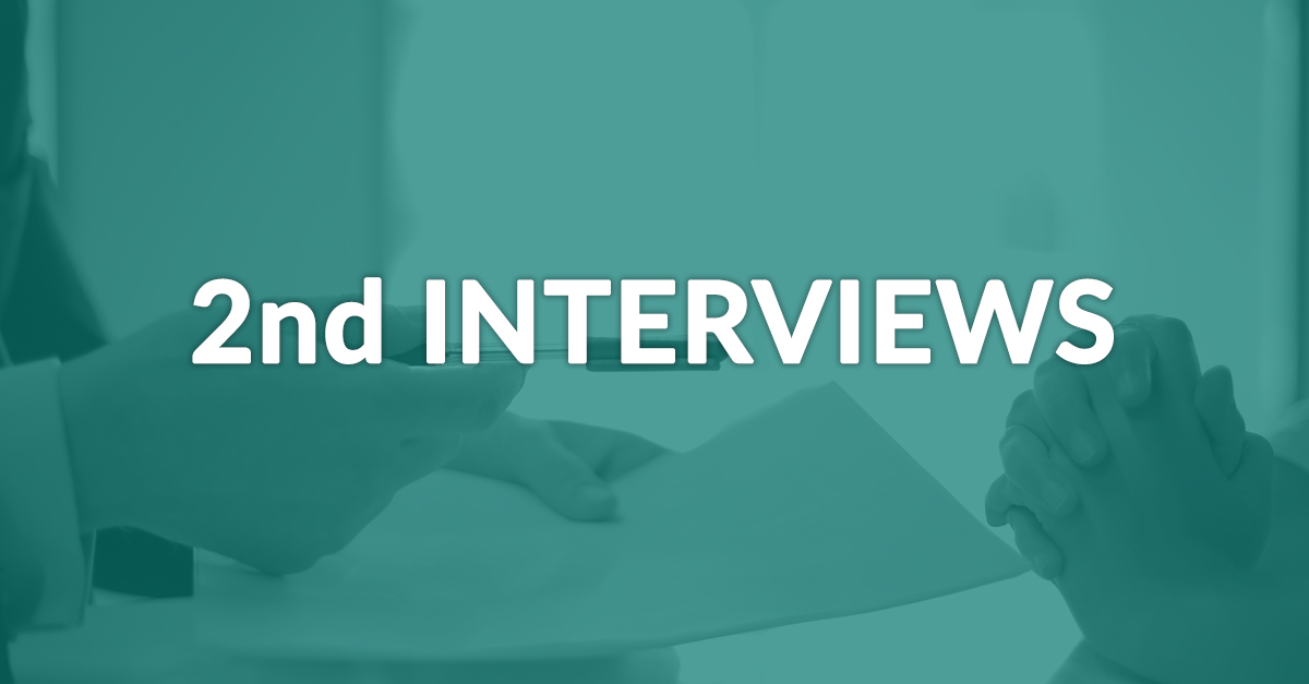 Image with the words '2nd Interviews'