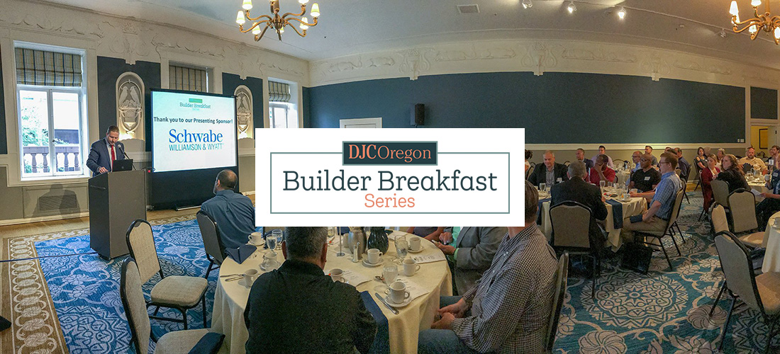 Daily Journal of Commerce - Builder Breakfast graphic